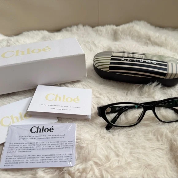 Chloe Black Eyeglass Frame - Picture 1 of 9